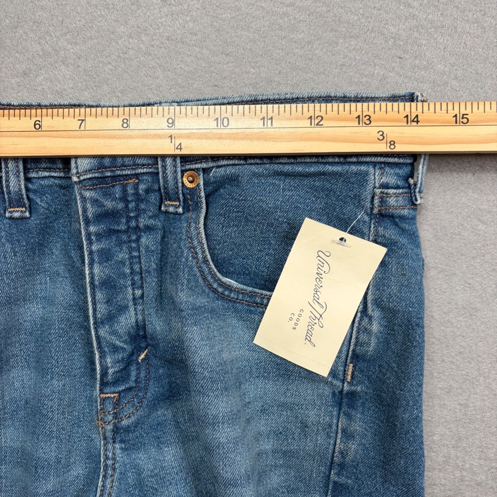 Universal Thread Womens Button Fly Mid Rise 80s Slim Jeans Raw Hem Size 8/R - Picture 7 of 16
